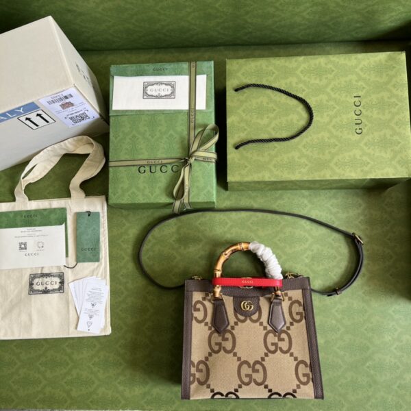 Gucci Diana jumbo GG small tote bag