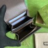 Gucci Diana  Canvas  Leather Compact Wallet