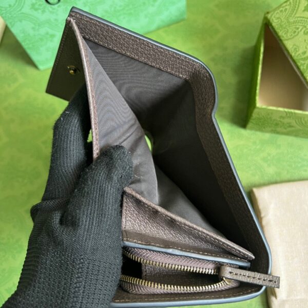Gucci Diana  Canvas  Leather Compact Wallet