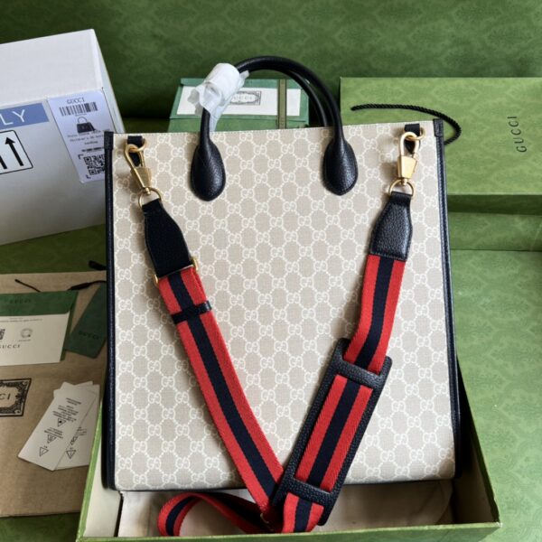 GUCCI GG SUPREME CANVAS MEDIUM TOTE BAG