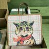 Gucci Children’s top-handle bag with cat print