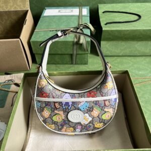 GUCCI Half-moon-shaped mini bag with Interlocking G
