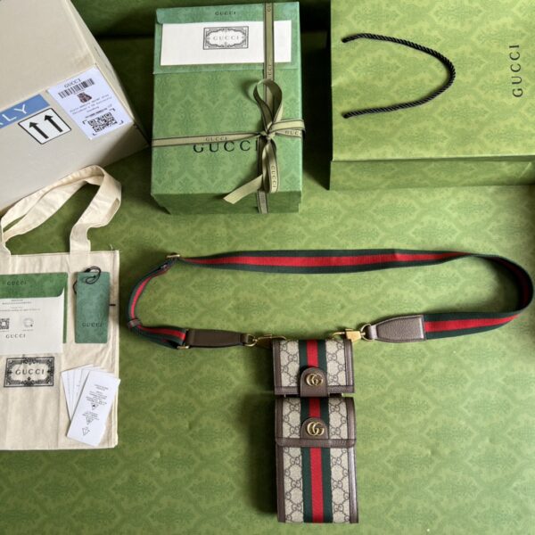 Gucci Ophidia GG mini bag and detachable wallet