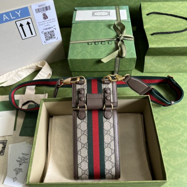 Gucci Ophidia GG mini bag and detachable wallet