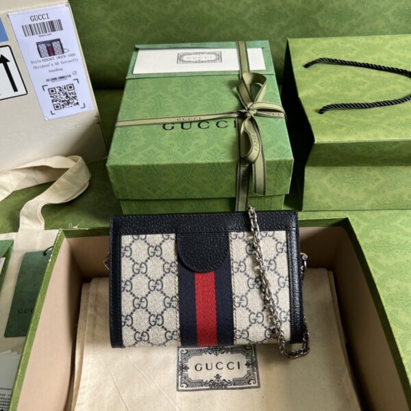 GUCCI  Ophidia mini shoulder bag in GG Supreme canvas