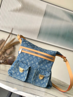 Louis Vuitton Denim Baggy GM Blue