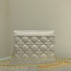 DIOR CARO ZIPPED POUCH WITH CHAIN