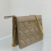 DIOR CARO ZIPPED POUCH WITH CHAIN