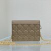 DIOR CARO ZIPPED POUCH WITH CHAIN