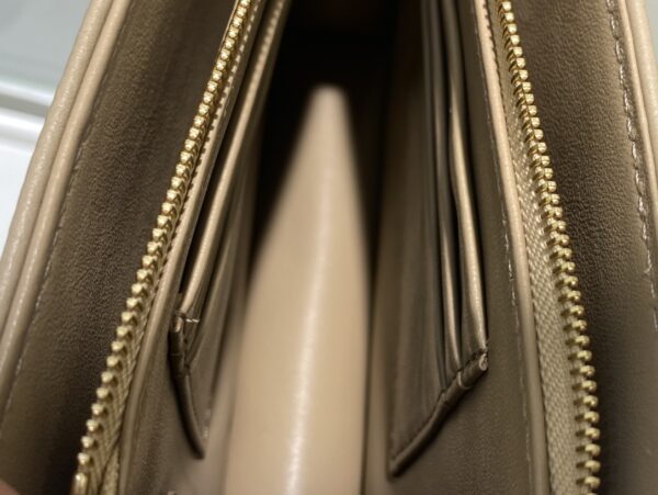 DIOR CARO ZIPPED POUCH WITH CHAIN