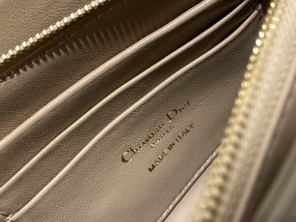 DIOR CARO ZIPPED POUCH WITH CHAIN