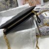 DIOR CARO ZIPPED POUCH WITH CHAIN