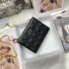DIOR CARO ZIPPED POUCH WITH CHAIN