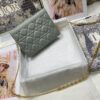 DIOR CARO ZIPPED POUCH WITH CHAIN