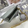 DIOR CARO ZIPPED POUCH WITH CHAIN