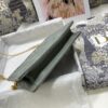 DIOR CARO ZIPPED POUCH WITH CHAIN