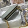 DIOR CARO ZIPPED POUCH WITH CHAIN