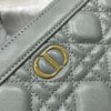 DIOR CARO ZIPPED POUCH WITH CHAIN