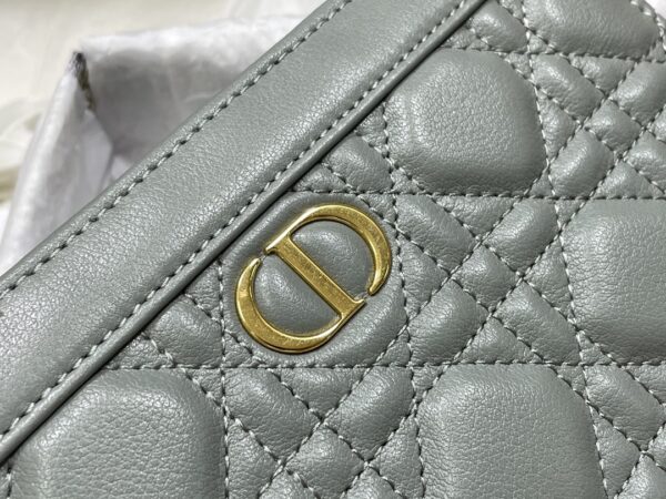 DIOR CARO ZIPPED POUCH WITH CHAIN
