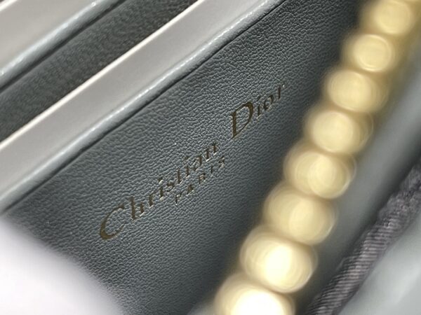 DIOR CARO ZIPPED POUCH WITH CHAIN
