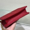 DIOR CARO ZIPPED POUCH WITH CHAIN