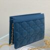 DIOR CARO ZIPPED POUCH WITH CHAIN