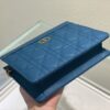 DIOR CARO ZIPPED POUCH WITH CHAIN
