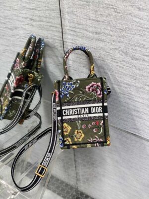 Mini Dior Book Tote Phone Bag