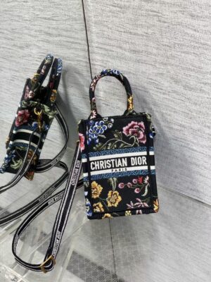 Mini Dior Book Tote Phone Bag