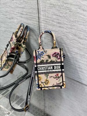 Mini Dior Book Tote Phone Bag