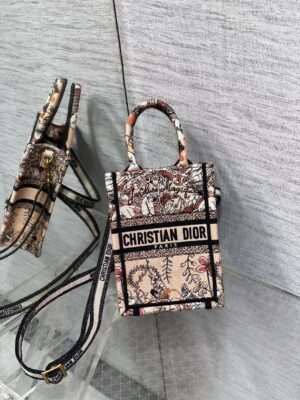 Mini Dior Book Tote Phone Bag