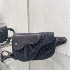 Dior Oblique Saddle Pouch