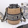 Dior Wicker Bucket Bag Mini