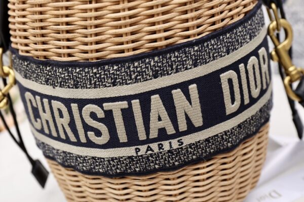 Dior Wicker Bucket Bag Mini