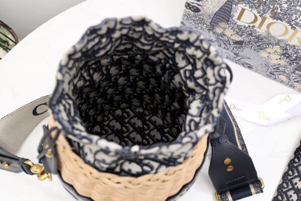 Dior Wicker Bucket Bag Mini