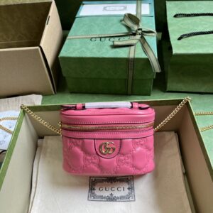 Gucci GG MATELASSÉ TOP HANDLE MINI BAG