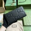 Gucci Jumbo GG zipped leather wallet