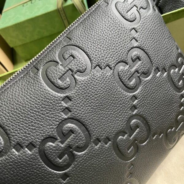 Gucci GG EMBOSSED MEDIUM MESSENGER BAG