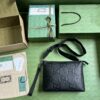 Gucci GG EMBOSSED MEDIUM MESSENGER BAG