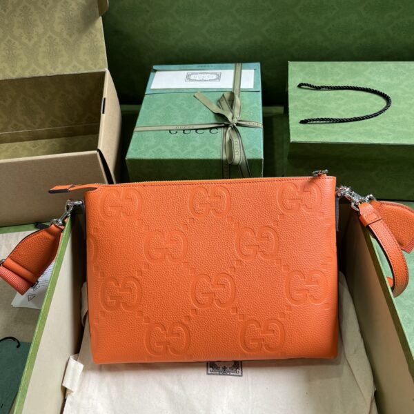 Gucci GG EMBOSSED MEDIUM MESSENGER BAG