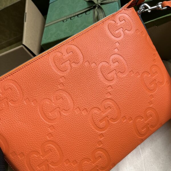 Gucci GG EMBOSSED MEDIUM MESSENGER BAG