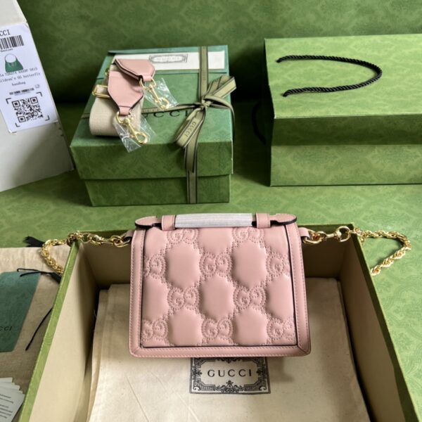 Gucci GG MATELASSÉ SMALL TOP HANDLE BAG