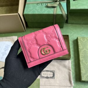 Gucci GG MATELASSÉ CARD CASE WALLET