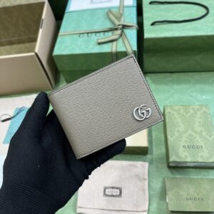 GUCCI GG MARMONT LEATHER BI-FOLD WALLET