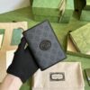 GUCCI GG PASSPORT CASE WITH INTERLOCKING G