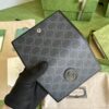 GUCCI GG PASSPORT CASE WITH INTERLOCKING G