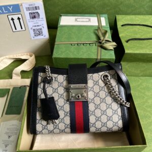 CUCCI PADLOCK SMALL GG SHOULDER BAG