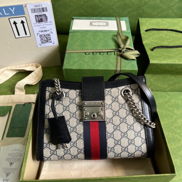 CUCCI PADLOCK SMALL GG SHOULDER BAG