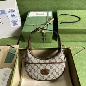GUCCI Half-moon-shaped mini bag with Interlocking G