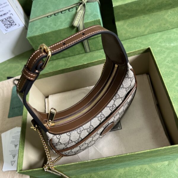 GUCCI Half-moon-shaped mini bag with Interlocking G